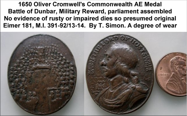 Oliver Cromwell Coin